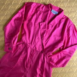 Vintage 1980’s Hot Pink Jumpsuit